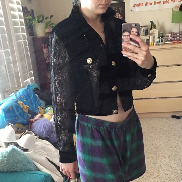 NWT Vintage 90’s Addiction black jacket - Picture 8 of 8